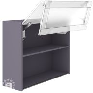 Шкаф hi-tech 90 см ФриФолд 1 стекло V2.0